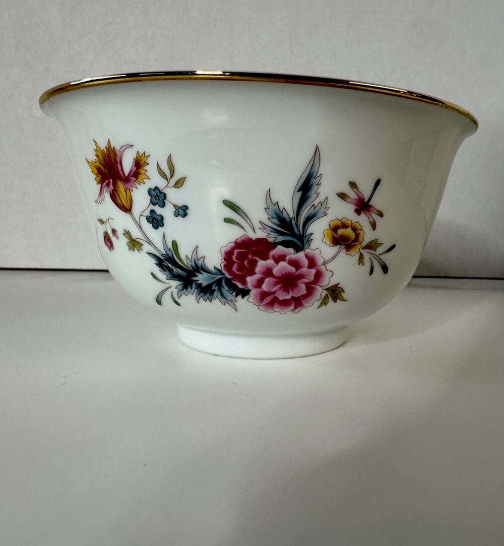 Avon American Heirloom Independence Day 1981 Gold Gilded Porcelain Bowl